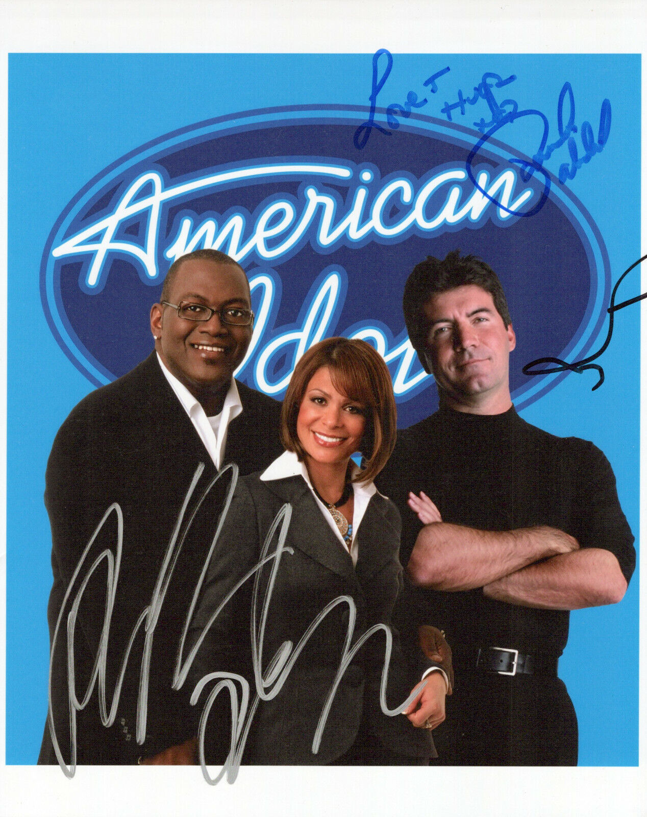 American Idol autographed Photo Poster painting signed 8x10 #3 Paula Abdul Simon Cowell Randy