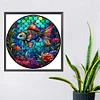 Diamond Painting-DIY Full Round Drill Stained Glass Fish