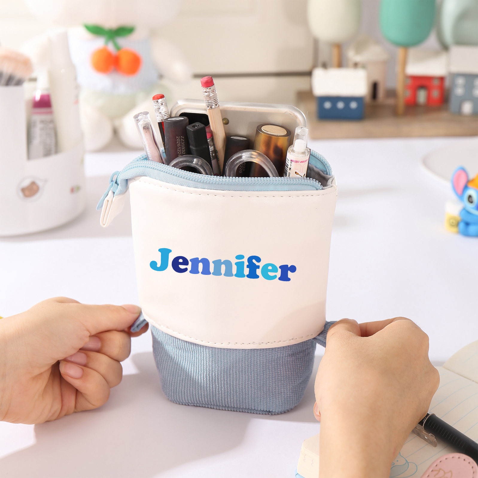 Personalised Pencil Case Custom Name Pen Pouch Back To School Gift for Kids-Jessemade AU