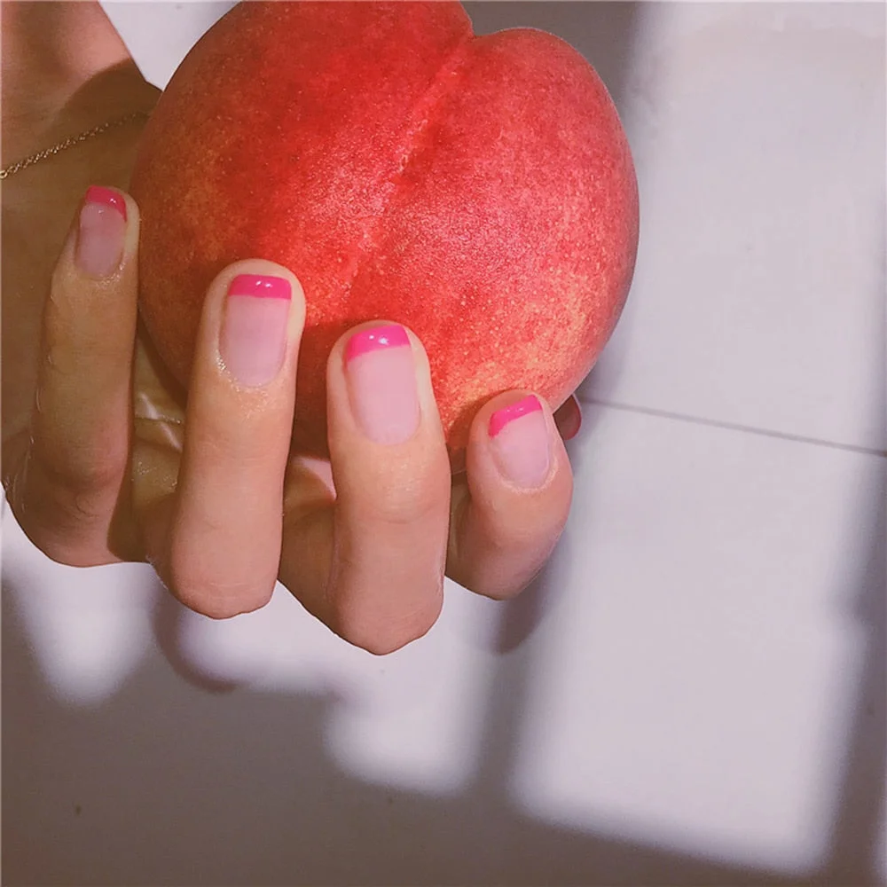 24pcs Detachable Taro Mud Purple Pearl False Nails Wearable Fake Nails Full Cover Nail Tips press on nails fake nail with design 515-Nail Inspo