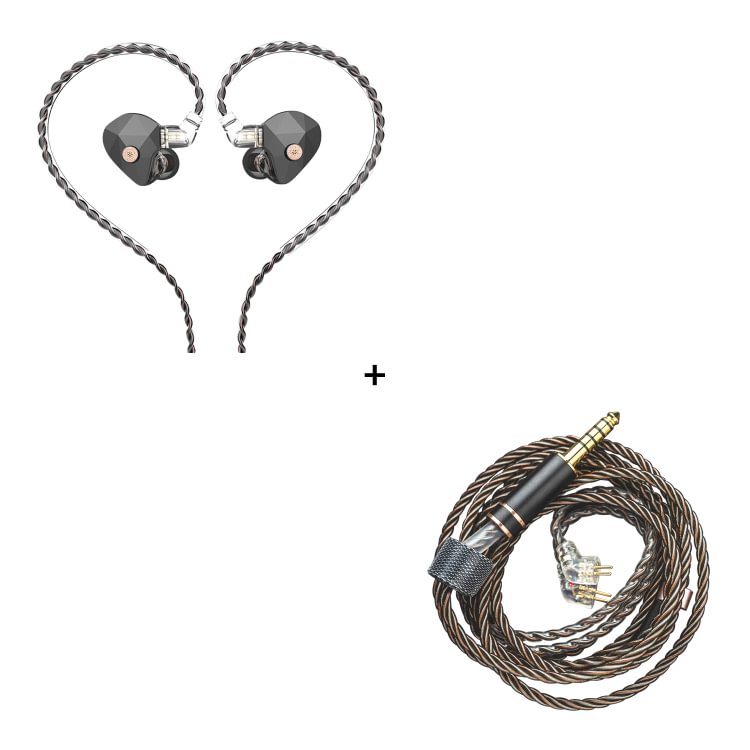 Hidizs BL4.4A-RC+Mermaid MM2 HiFi In-Ear Monitor Earphones Bundle