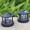 Solar Power LED Light Rotating Lighthouse Landscape Lamp Garden Decoration