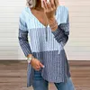 Youthful Color Block Long Sleeve Sweater