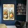 uk.everydayedeals (Limited Stock)Cross Stitch - 11ct Stamped - Retro Poster-Easter Egg Flower Rabbit (40*60cm)