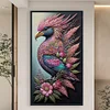 Diamond Painting -DIY Round Drill Flowers and Birds（40x70cm）