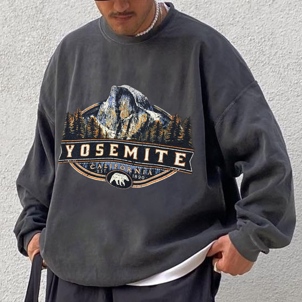 Yosemite Print Vintage Sweatshirt
