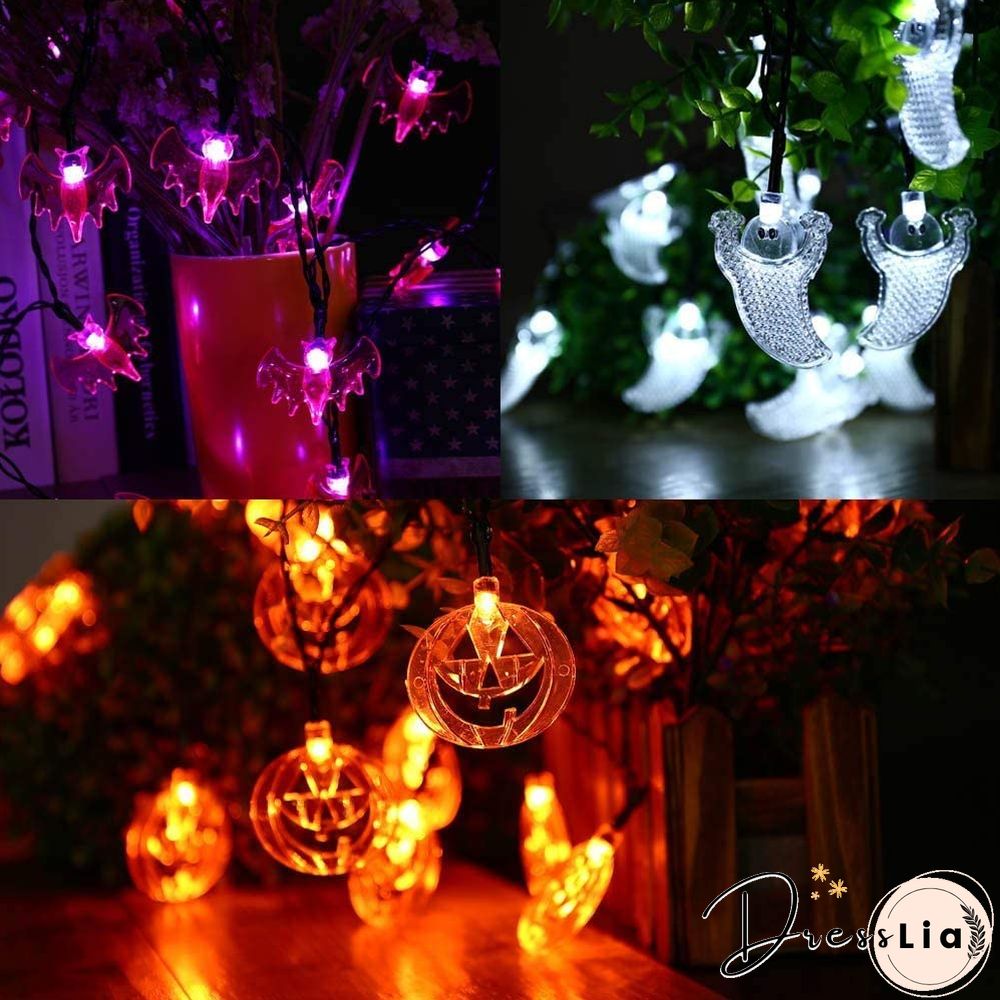Halloween Themed LED String Lights With Remote Control