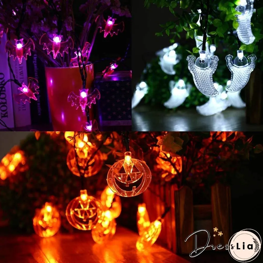 Halloween Themed LED String Lights With Remote Control