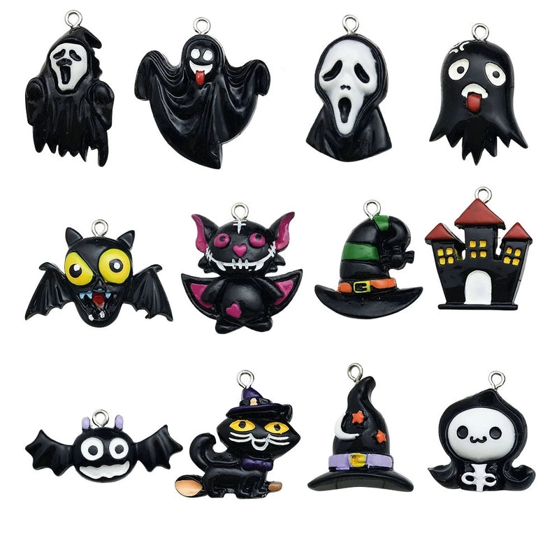 1 Piece Resin Pumpkin Hand Bat Pendant Jewelry Accessories