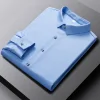 2023 New Stretch Non-Iron Men's Large Size Long Sleeve Shirt