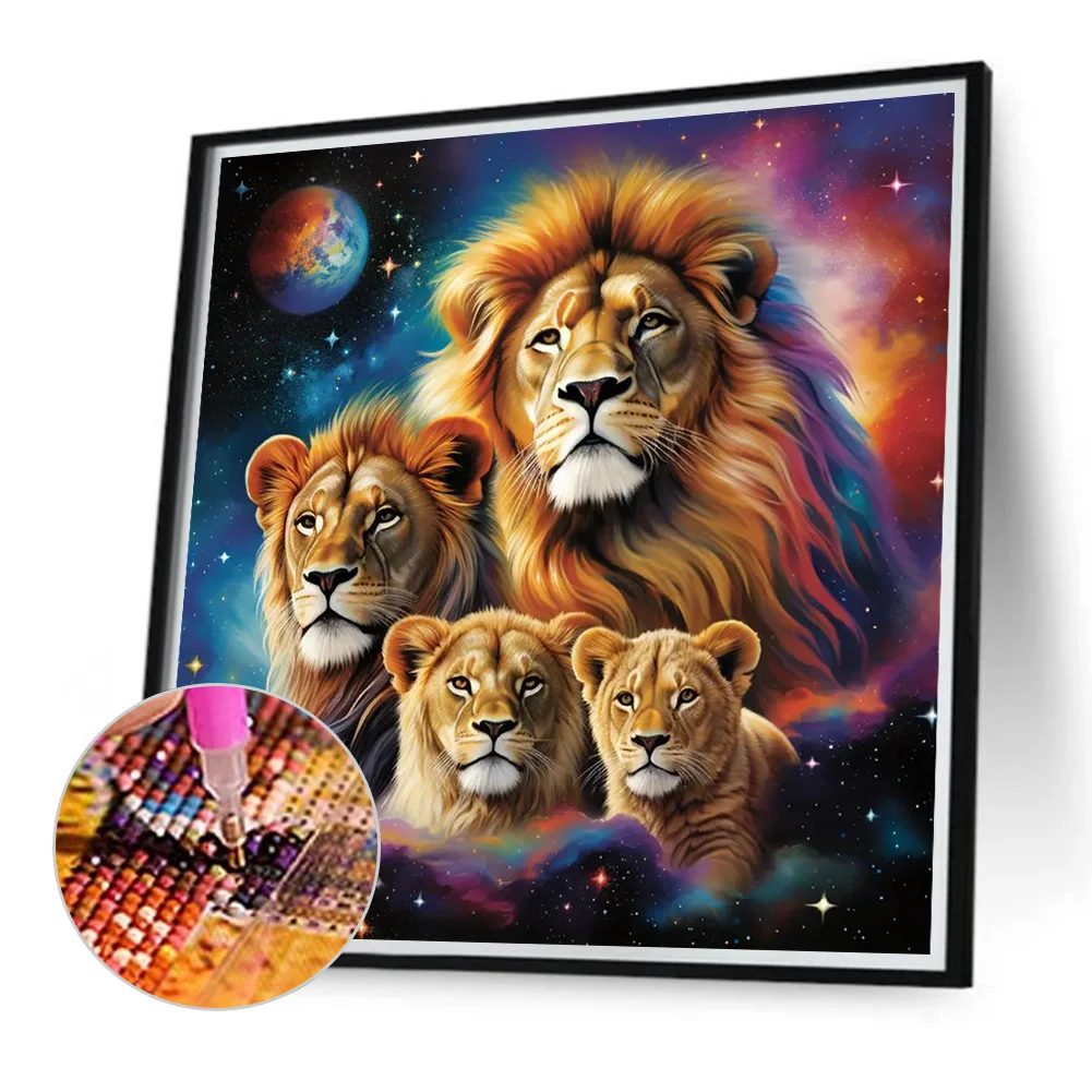 Diamond Painting - Full Round Drill - Lion(Canvas|40*40cm)