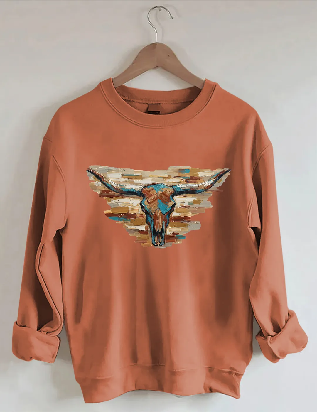 Longhorn Cow Sweatshirt