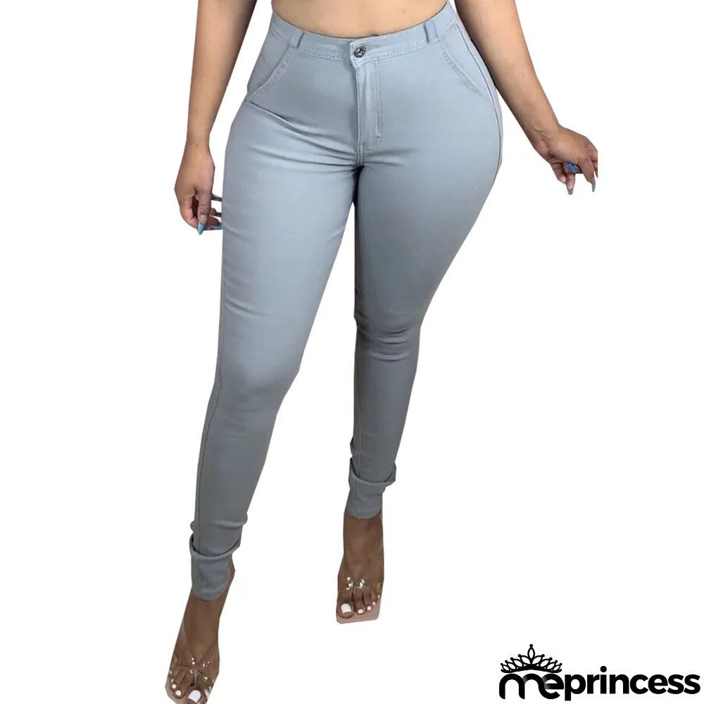 Sexy Stylish Washed Slim Stretch Denim Tight Pants Jeans
