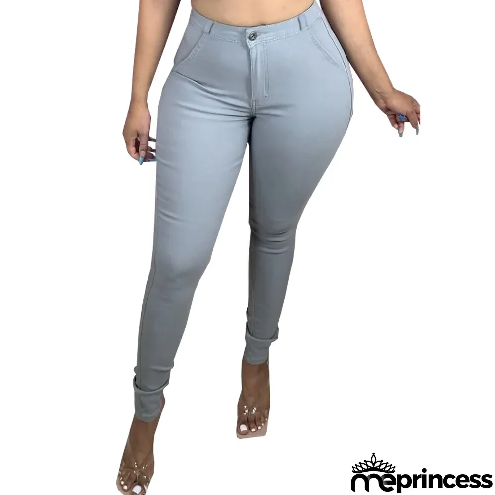 Sexy Stylish Washed Slim Stretch Denim Tight Pants Jeans