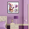 Diamond Painting -5D Full Round Drill Gnome and Flower