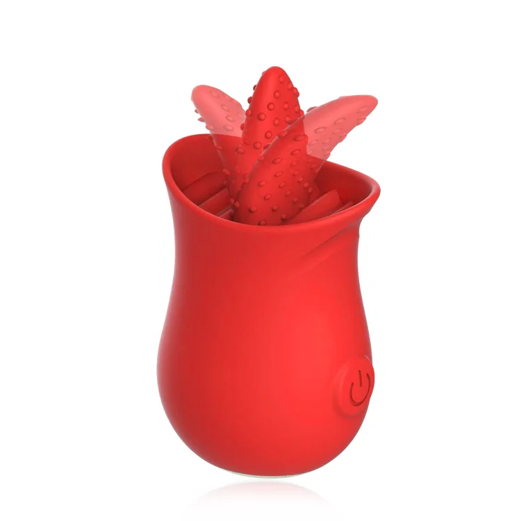 Highly Stimulating Particle Rose Tongue Licking Vibrator