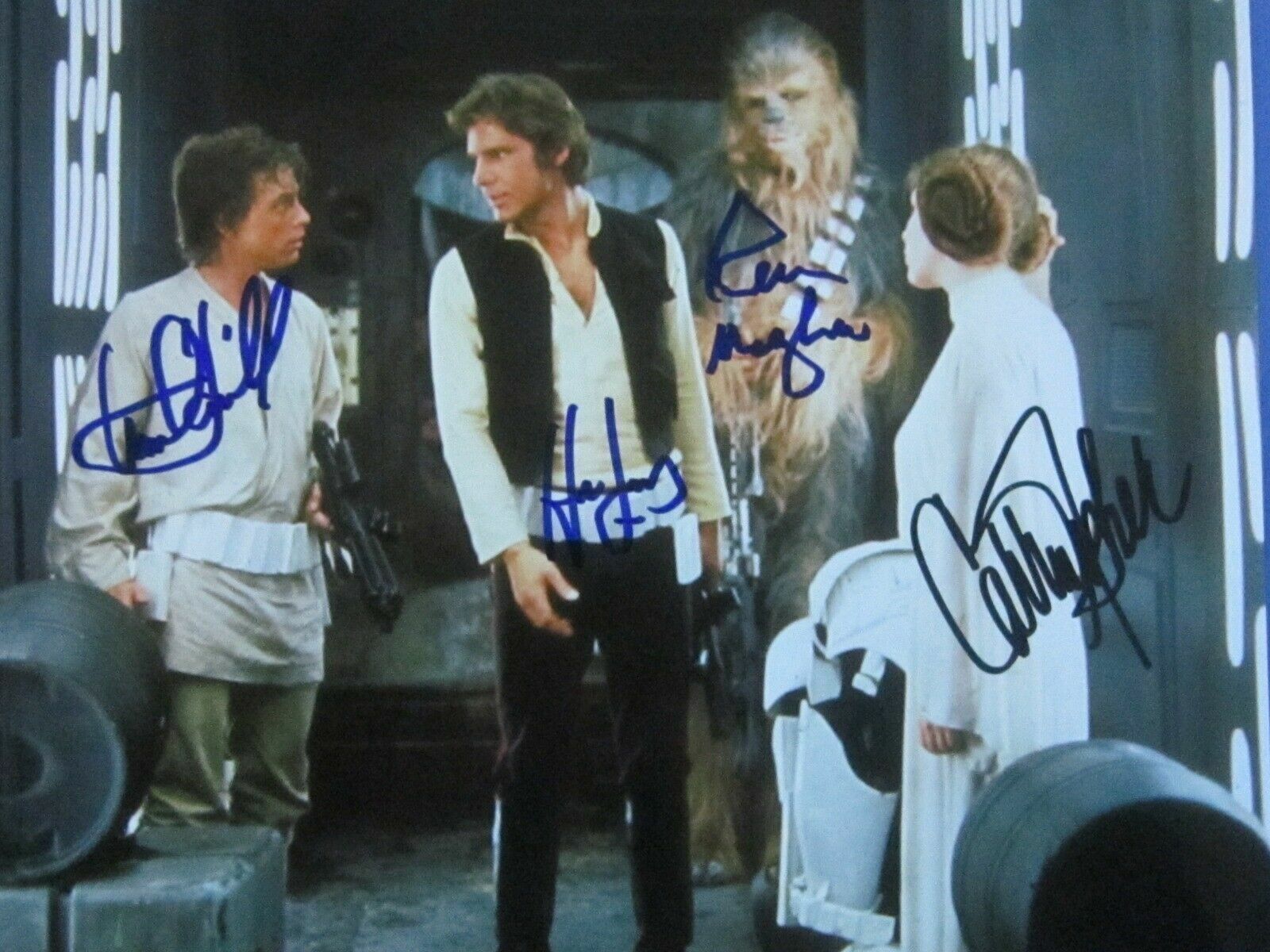 Harrison Ford / Carrie Fisher Autographed Signed 8x10 Photo Poster painting( Star Wars ) REPRINT