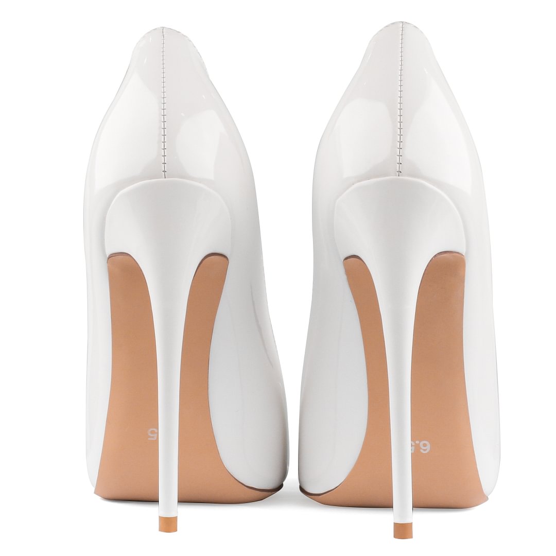 120mm Women's Pointed Toe Party Wedding Pumps Matte/Patent High Heels Shoes-MERUMOTE