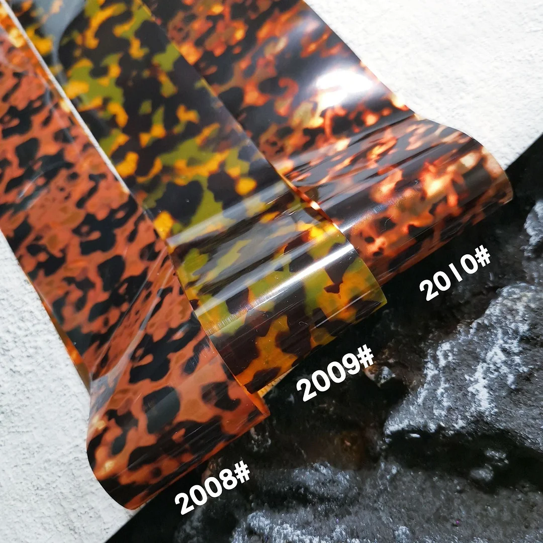 3pcs Tortoiseshell Amber Nails Foils Tortoise Shell Nail Art Transfer Foil Decals Wraps Tips Nail Manicure Decorations 4*100cm-Nail Inspo