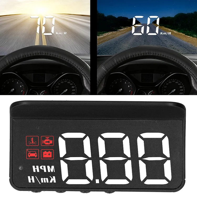 🔥Car HUD Speedometer Display Windshield Projector🚗