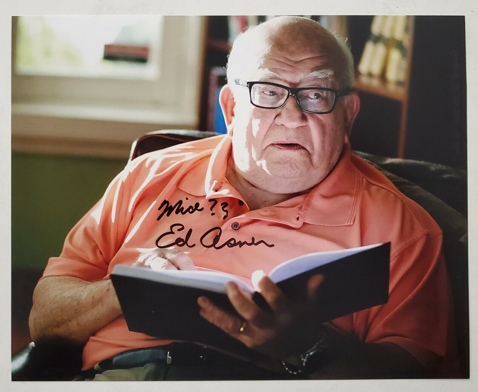 Ed Asner Signed Michael 8x10 Photo Poster painting ELF Actor Disney Pixar Inscription RAD