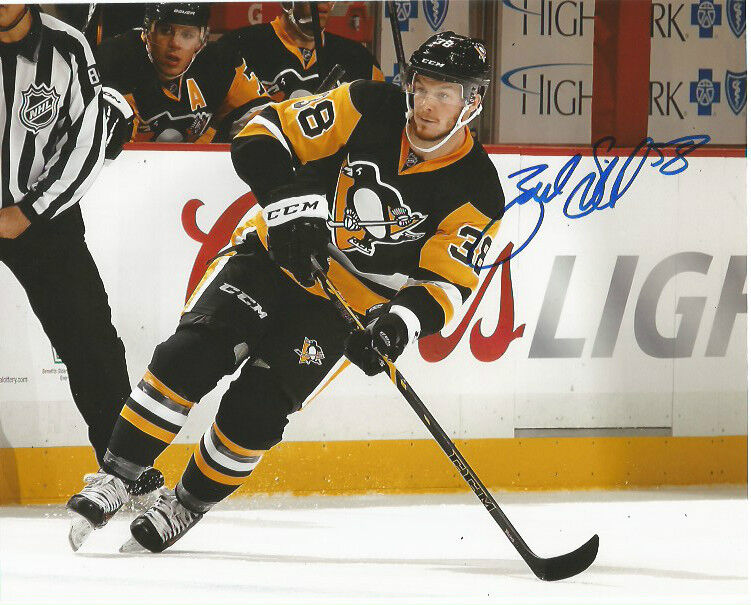 Pittsburgh Penguins Zach Sill Signed Autographed 8x10 NHL Photo Poster painting COA D