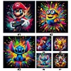 (Multi-Style) Mario Minion Stitch Pikachu-11CT Stamped Cross Stitch 40*40cm