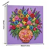Framed Purple Vase -  DIY Button Art Painting Kit for Creativity DIY Pearl Dot Crafts for Gift Home Wall Decor 30*30CM