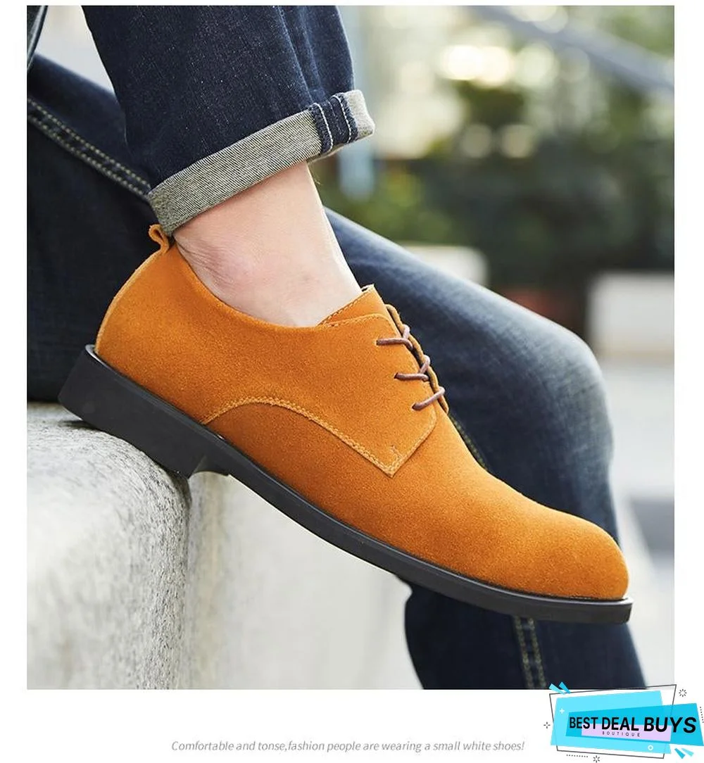 Men British Style Breathable Formal Leisure Flats Shoes
