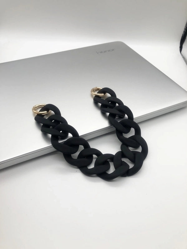 European And American Acrylic Chain Resin Rubber Hardware Acrylic Bag Chain Shoulder Strap Handmade Detachable Chain Women’s Bag