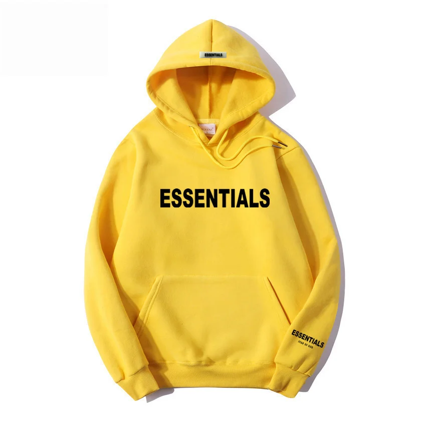 ESSENTIALS Printed Unisex Casual All-cotton Sweater Hoodie