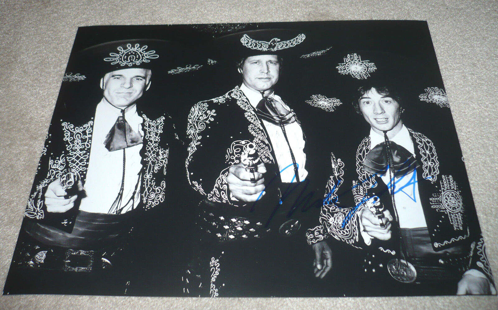ACTOR COMEDIAN MARTIN SHORT SIGNED THREE AMIGOS 11X14 Photo Poster painting W/COA CHEVY CHASE