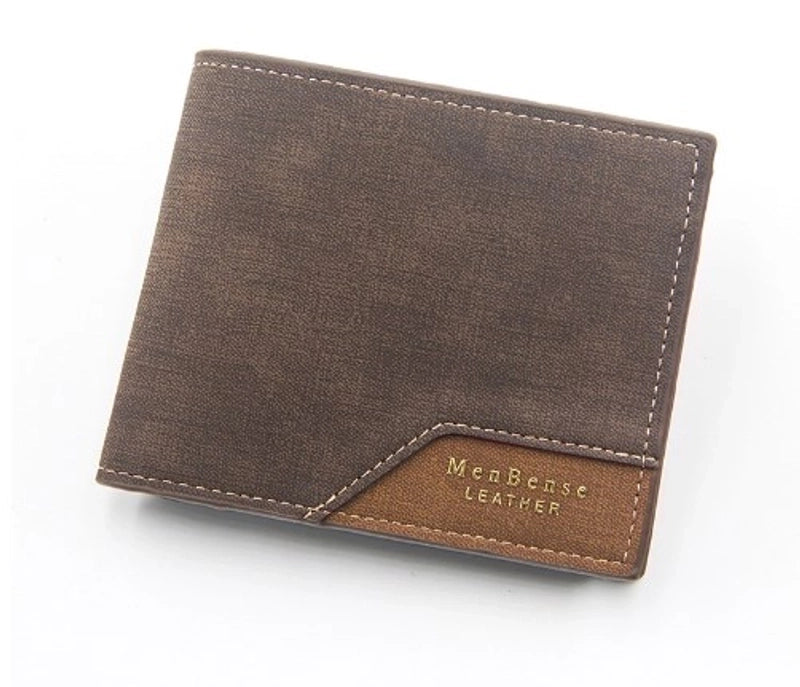Men’s Solid Color Pu Leather Open Wallets