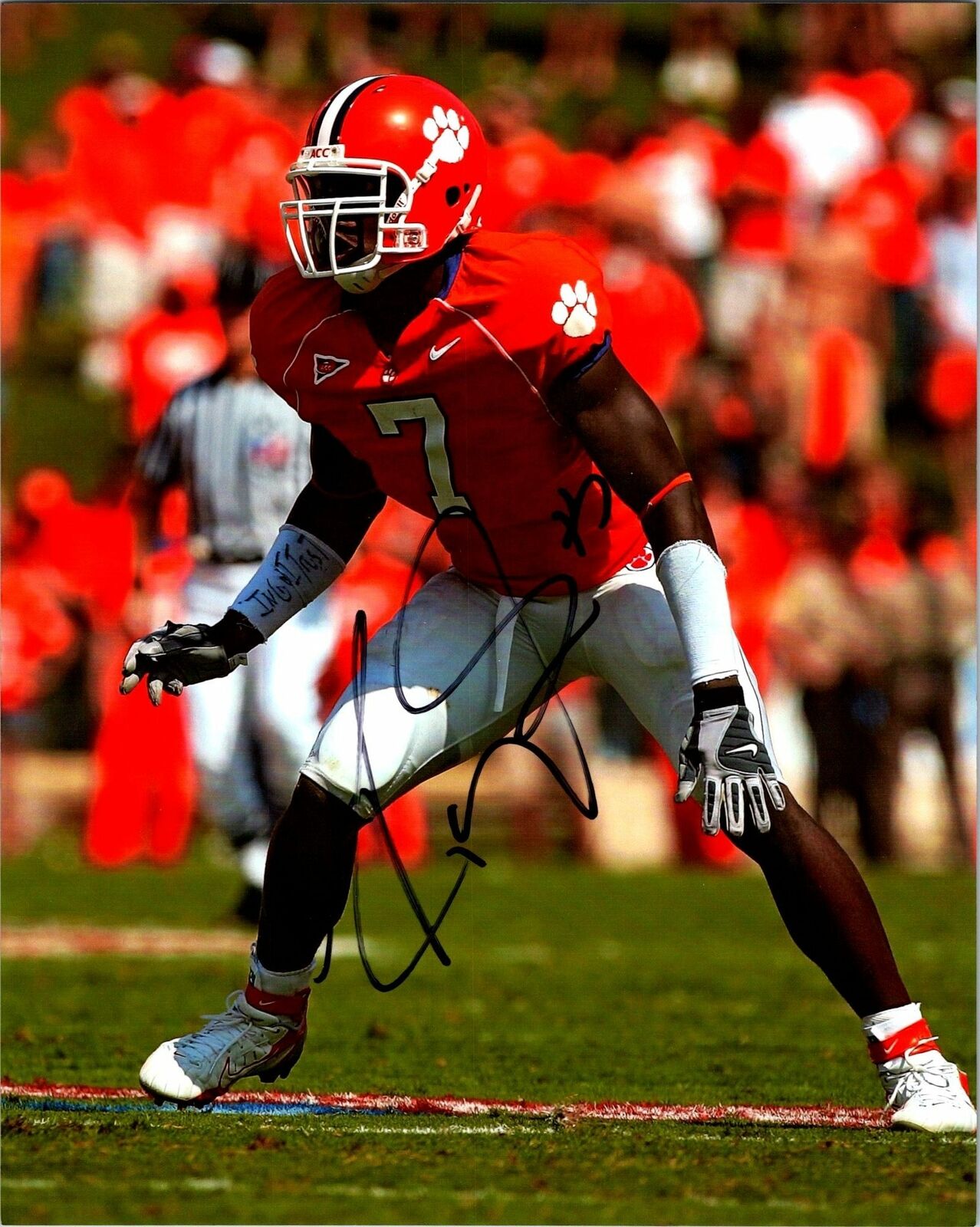 Ricky Sapp Signed 8x10 Photo Poster painting Clemson Tigers Autographed NFL AWM COA b