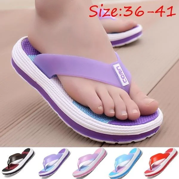 BestDealFriday Summer Home Women Slip Non-slip Soft Comfortable Slippers Indoor Female Flip Flop Size 36-41