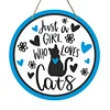 Cat - Round Wooden Signs(12*12Inch)