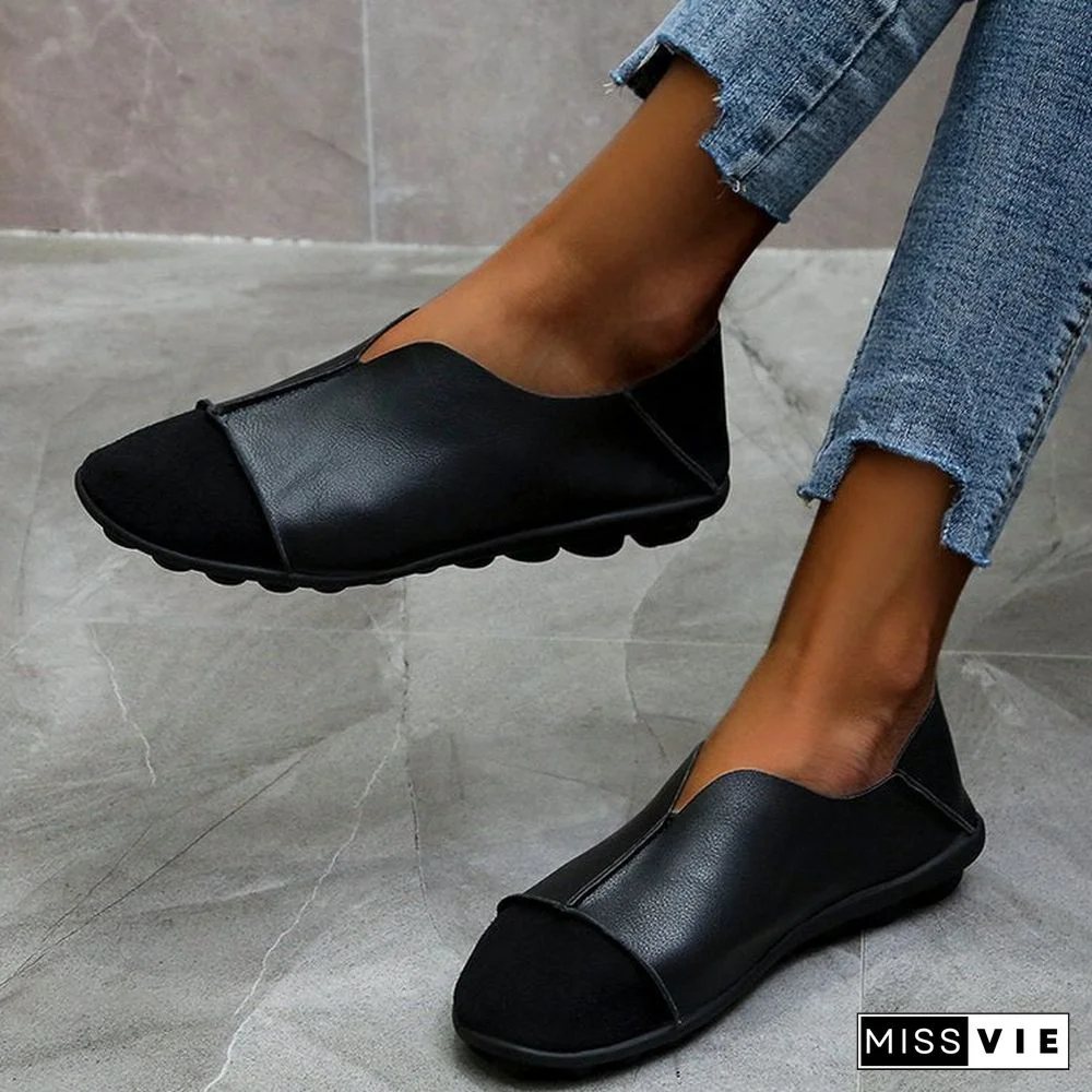 Women Leather Shoes Moccasins Mother Loafers Soft Flats Casual Female Driving Ballet Footwear Comfortable Grandma Shoes