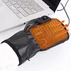 Rechargeable USB Fingerless Heated Gloves w/3 Heating Levels for Sports Skiing