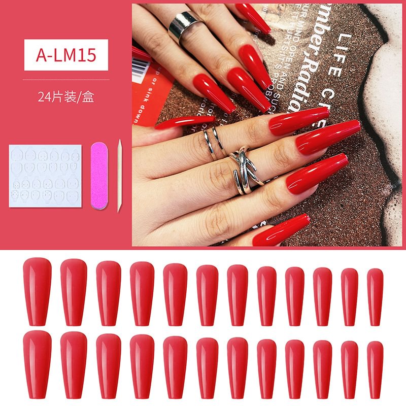 Ballerina Nail - glossy red/A-LM15