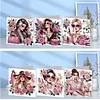 6Pcs Diamond Painting Pink Rose Lady Greeting Card Set with Envelopes for Birthdays Thanksgiving & Special Occasion