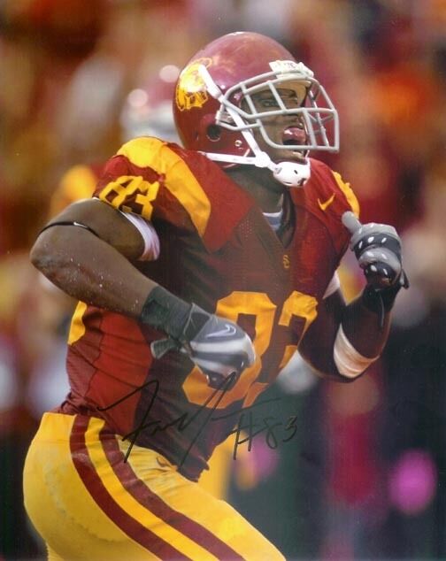 *FRED DAVIS*SIGNED*AUTOGRAPHED*Photo Poster painting*USC*TROJANS*WASHINGTON*REDSKINS*COA*8 X 10