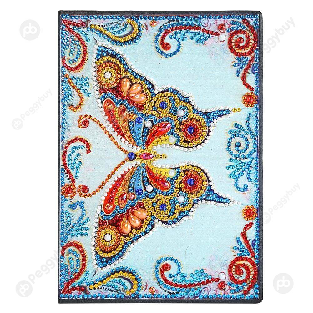

Butterfly-DIY Creative Diamond 50 Pages A5 Notebook, 501 Original