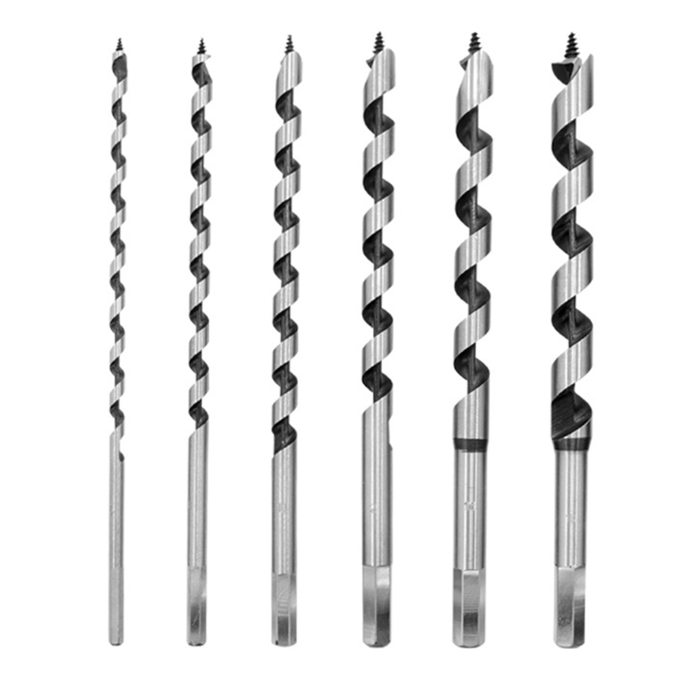 

6pcs/set Lengthen Hex Shank Auger Drill Bits Wood Carpenter for Woodworking, 501 Original
