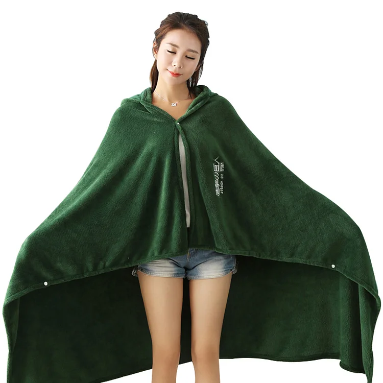 Survey Corps Green Flannel Blanket Cloak Sleepwaer Outfits Cosplay Costume Halloween Carnival Suit