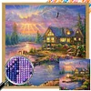 Diamond Painting-Square AB Drill Garden House(45*45CM)