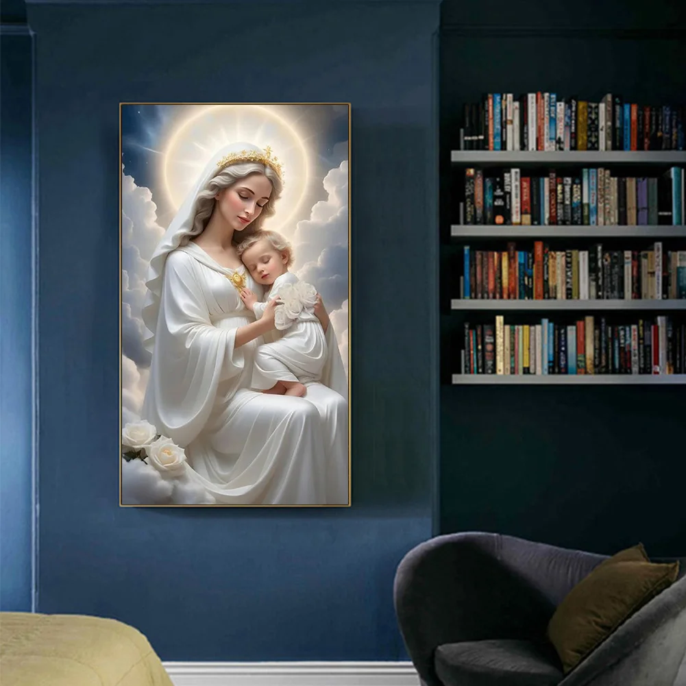 Diamond Painting - Full Round Drill - Angel Virgin(Canvas|40*70cm)