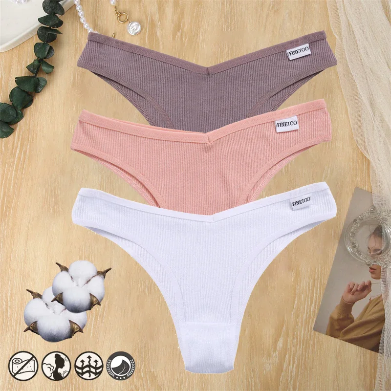 Billionm Cotton Women Panties Sexy V Waist Underwear T-back Underpants Woman Brazilian Pantys Female Briefs Intimates Lingerie