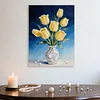 (30x40cm)DIY Pearl Painting Framed Flower Handmade Pearl Material Art Kit Living Room Decor