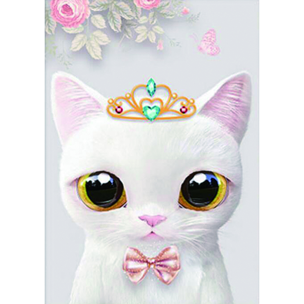

Cat In Crown-Round Drill Diamond Painting-30*40CM, 501 Original