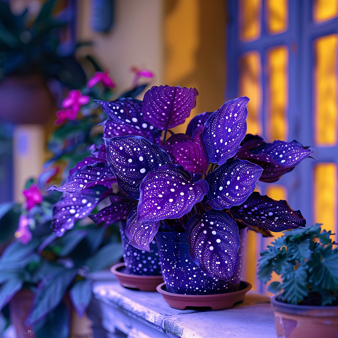 Rare Galaxy Polka Dot Begonia🌌☘️ - Interior Design, Foliage Plants ✨🏘️
